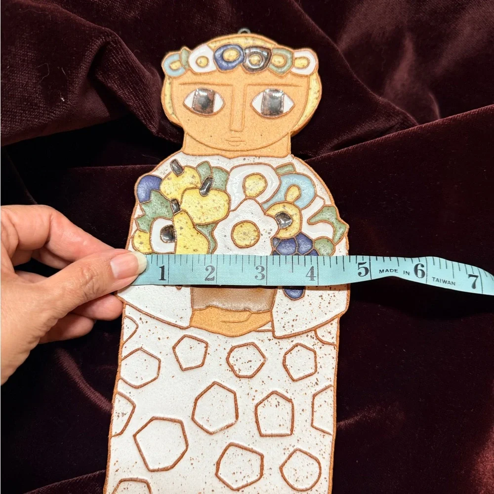Saint Dorothy Ceramic‎ Wall Plaque by Saint Andrew’s Abbey | Handmade